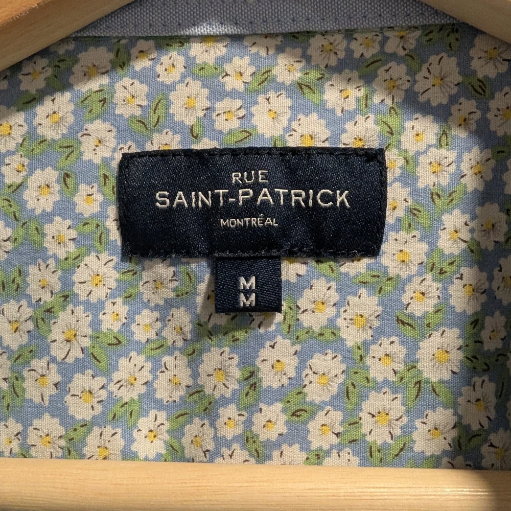 Rue Saint-Patrick Medium Men's Green Button Down Shirt - Picture 2 of 2